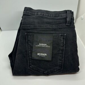 NWT Hudson Barbara High Waist Super Skinny Ankle black jeans size 29